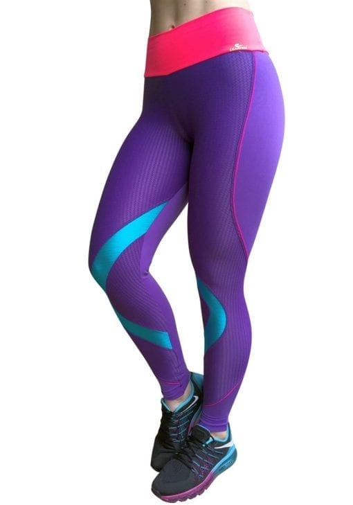 CAJUBRASIL 5228 Sexy Leggings Brazilian Curves Purple