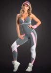 OXYFIT Jumpsuit Section 15191 Jersey White - Sexy Rompers, Cute Workout 1-Piece