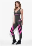OXYFIT Jumpsuit Nevis 15195 Charcoal Pink - Sexy Rompers, Cute Workout 1-Piece