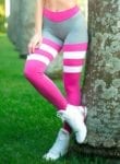 DYNAMITE Brazil Legging Angel- Blush Stripes Pink/Grey