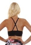 L'URV Sports Bra A THOUSAND STARS Bra Sexy Workout Top Black
