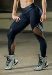 DYNAMITE BRAZIL Leggings L2090 CRYSTAL Black Mesh-Sexy Workout Leggings