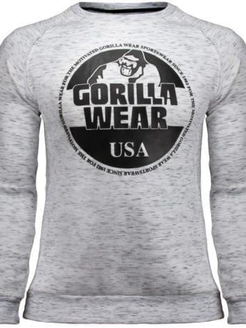 Gorilla Wear Bloomington Crewneck Sweatshirt – Mixed Gray