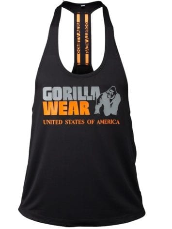 Gorilla Wear Nashville Tank Top – Black/Orange