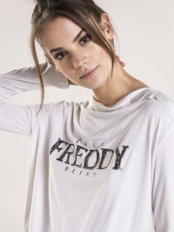 FREDDY WR.UP Athletic Life T-shirt Top Long Sleeve-White